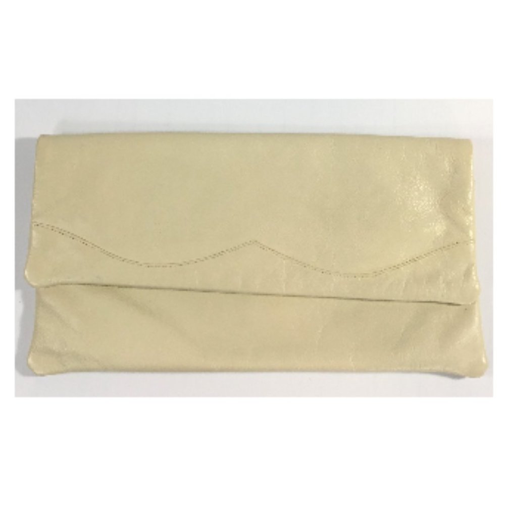 Vintage Leather Envelope Clutch